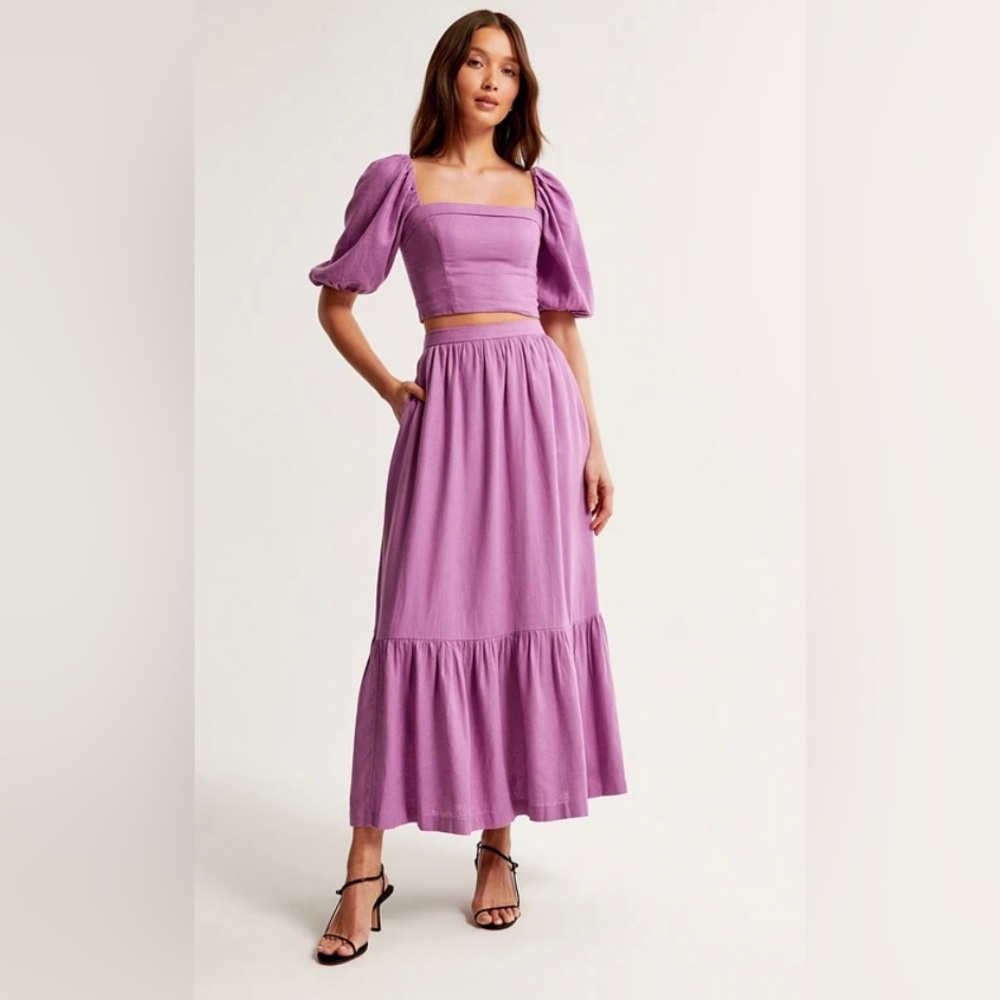 Abercrombie Maxi Linen Skirt